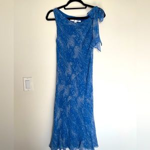 Diane Von Furstenberg Silk Blue Dress